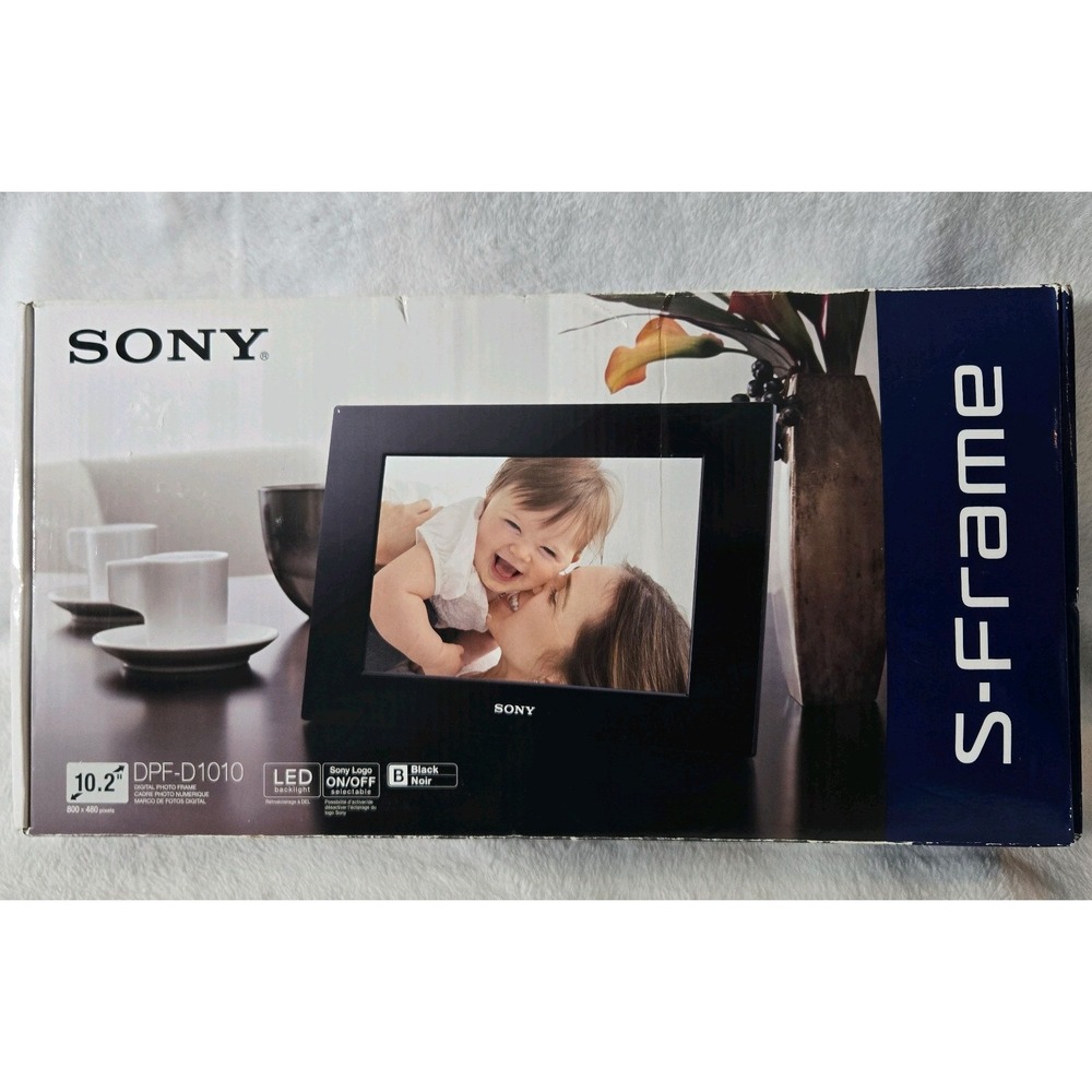 Sony DPF-D1010 10.2" Digital Photo Frame | LED Digital Picture Frame S-Frame